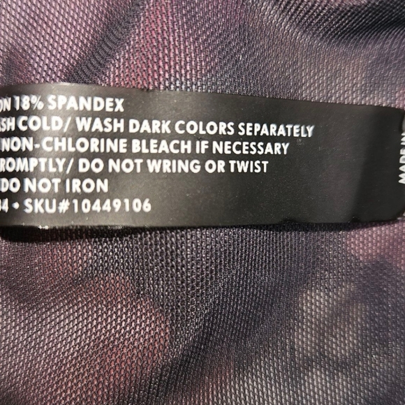 TORRID Plus Size Ruched Floral All Over Skull Rose Design Swim Skirt With Breif - Picture 11 of 13